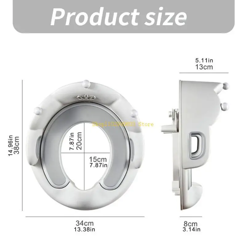 Assentos sanitários infantis com alças, proteção contra respingos, almofada macia removível, assentos sanitários para penico
