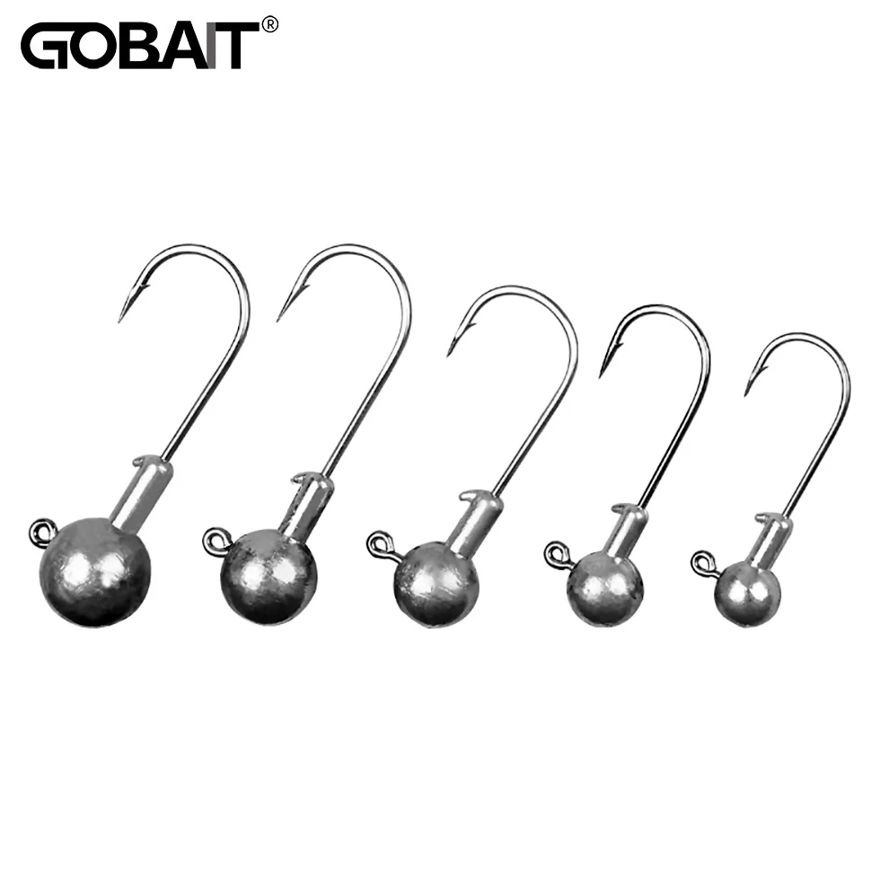 Jig Head Hook Fishing 1g 2g 3g 4g 5g 6g 7g 8g 9g 10g 12g 14g 16g Fishhook for Soft Lure Slow Jigging Bass Rig Cranks Barbed Hook