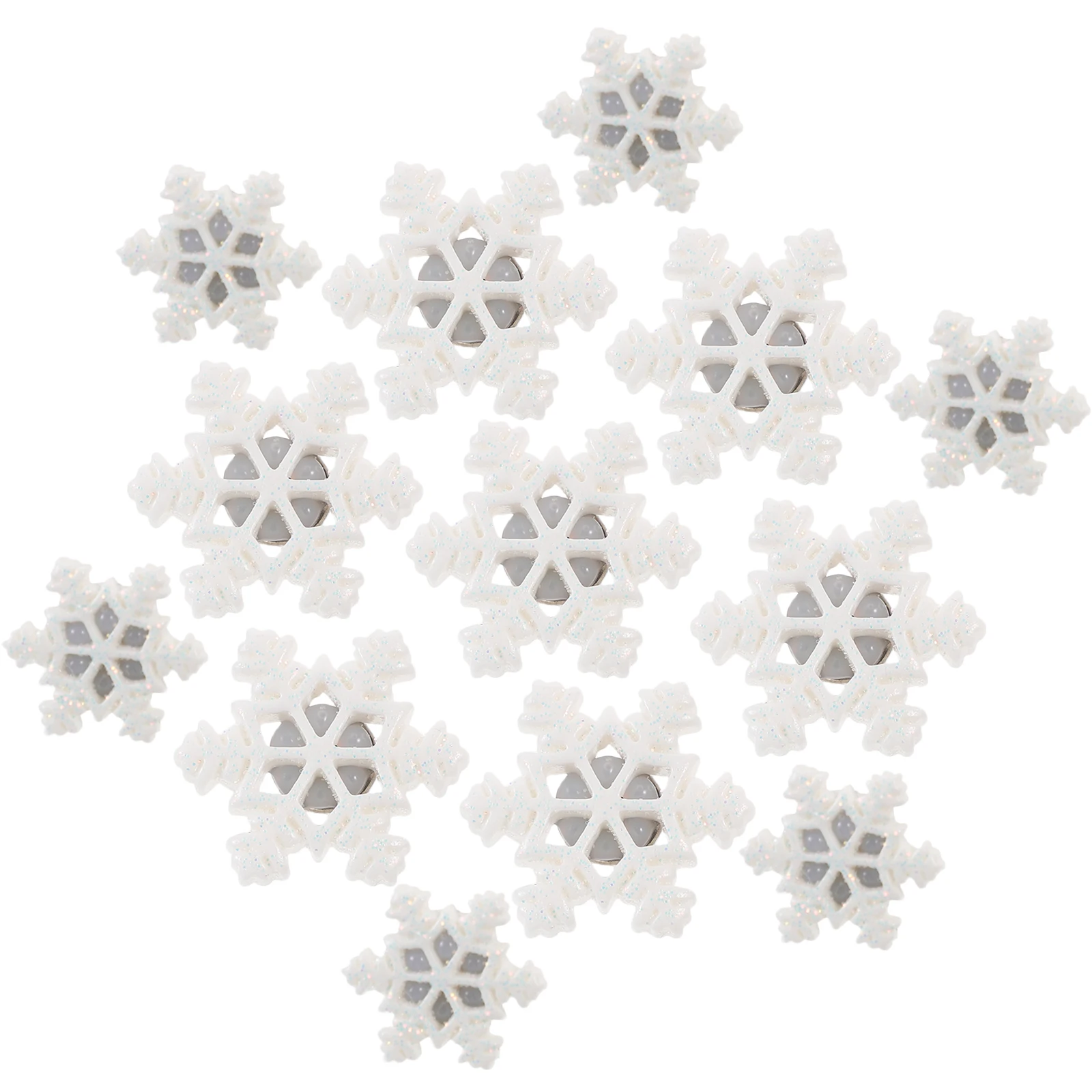 

30pcs Snowflake Shaped Thumbtacks Resin Christmas Decoration Office Supplies Reliable Pushpins Soft Cork Board