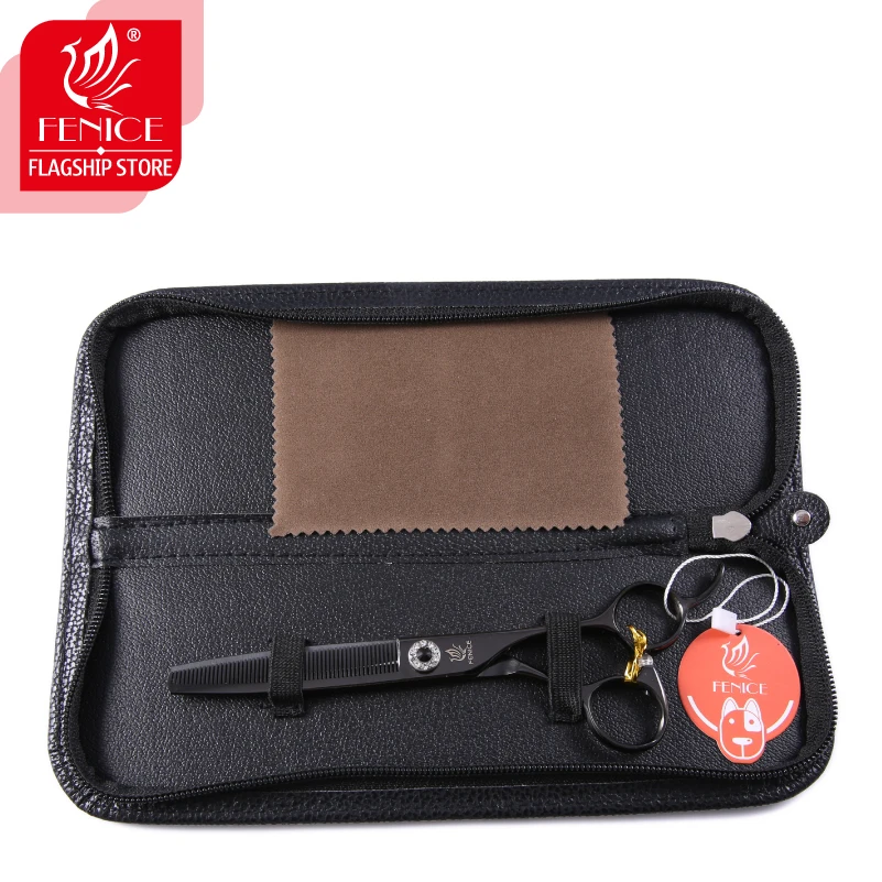 Fenice Professional High Quality Stainless Steel 6.5 inch Thinning Scissors for Pet Dog Grooming Thinner Thinning Rate 35%