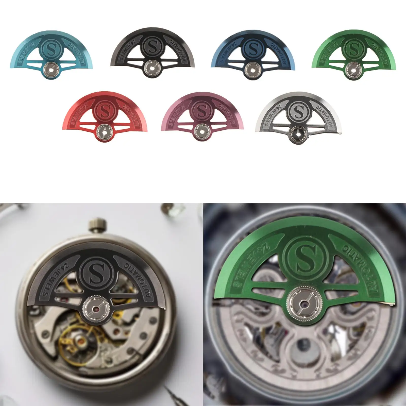 Automatic Mechanical Watch Movement Rotors Fits for NH34 NH35 NH38 NH39 7S26 7S36 NH36 Movements Replace Compatible Parts