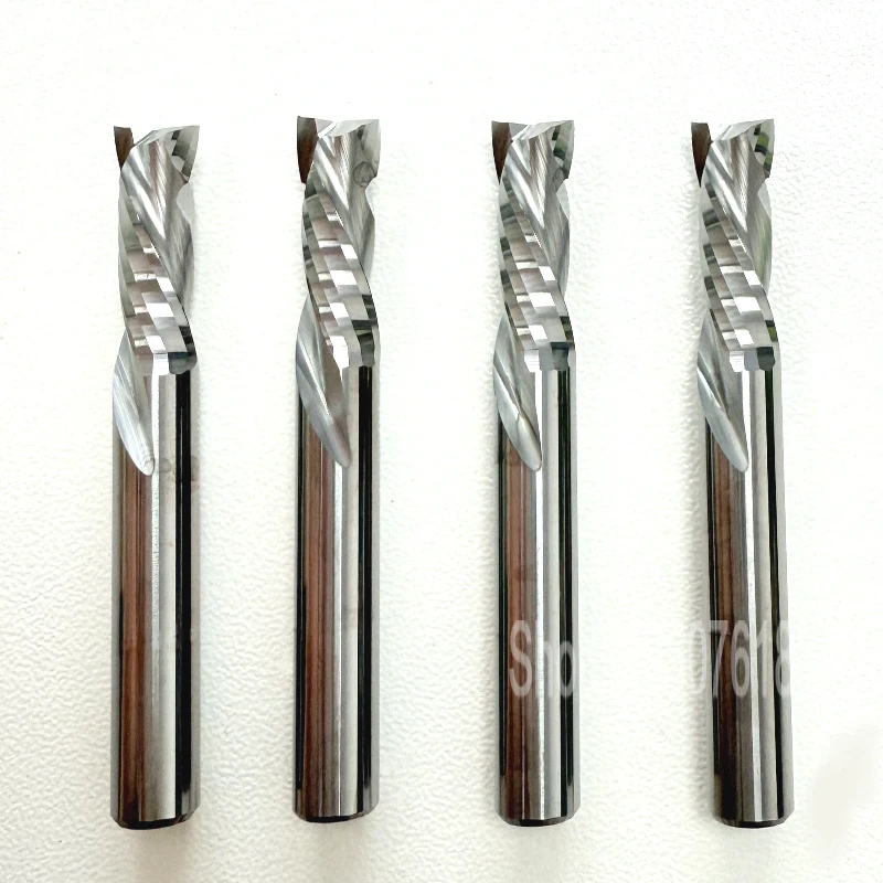 

1pc 3.175mm 4mm 6mm 6.35mm 8mm 10mm UP&DOWN Shank Cut Milling Cutter Carbide Tungsten Wood Tools CNC Router Bits Engraving Mill