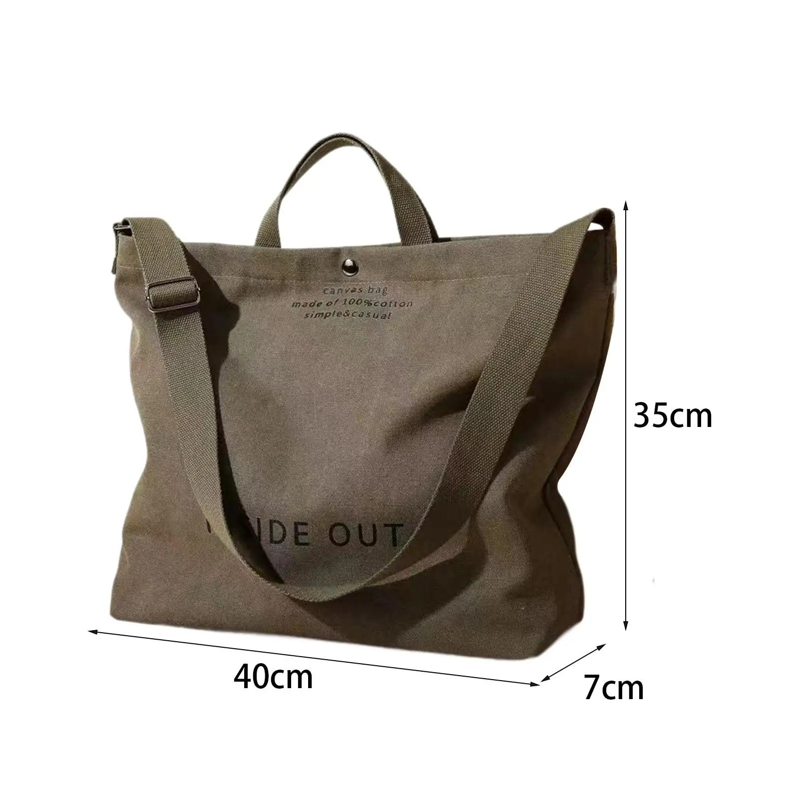 Sac à Bandoulière de Grande Capacité pour Homme et Femme, Pochette Décontractée à Poignée Supérieure, pour le Travail en Plein Air, la Randonnée et