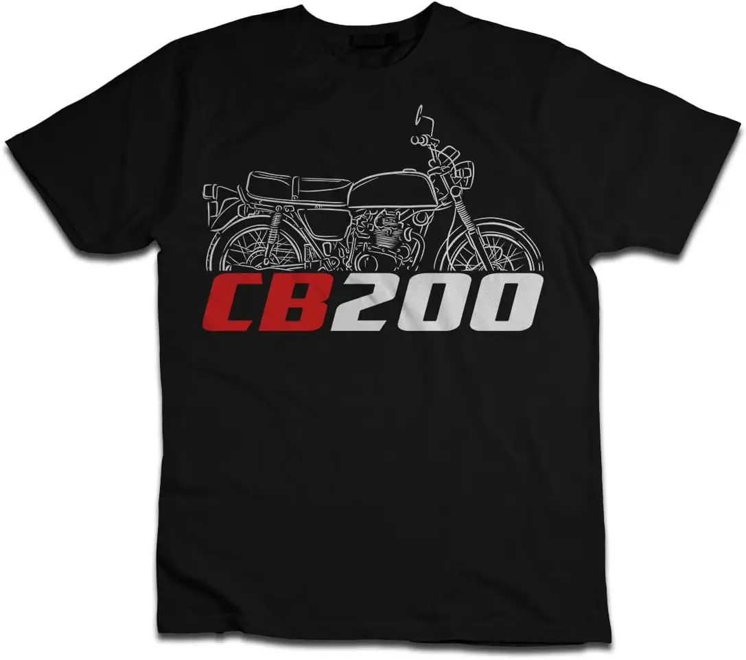 

for CB200 1973-1978 & CB200X 2021-2024 Fans, Stylish Biker T-Shirts with Motorcycle-Inspired Design