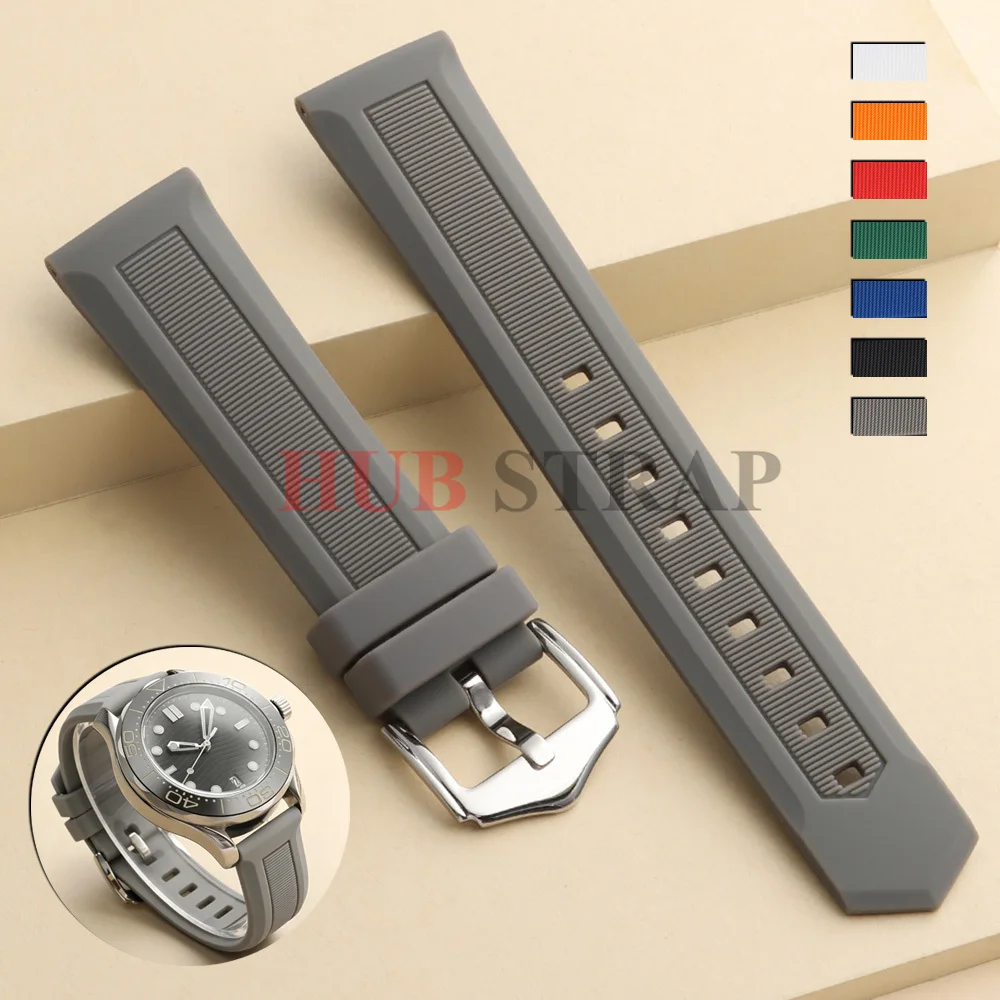 18/20/22mm Rubber Watch Band 12/14/16/19/21/23/24/26/28mm Silicone Watch Straps Waterproof Sport Men Women Smartwatch Bracelet