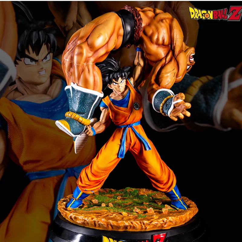 43cm Anime Dragon Ball Figure Goku Lifts Nappa Gk Pvc Action Figures Collection Decoration Statue Model  Halloween Gift Toys