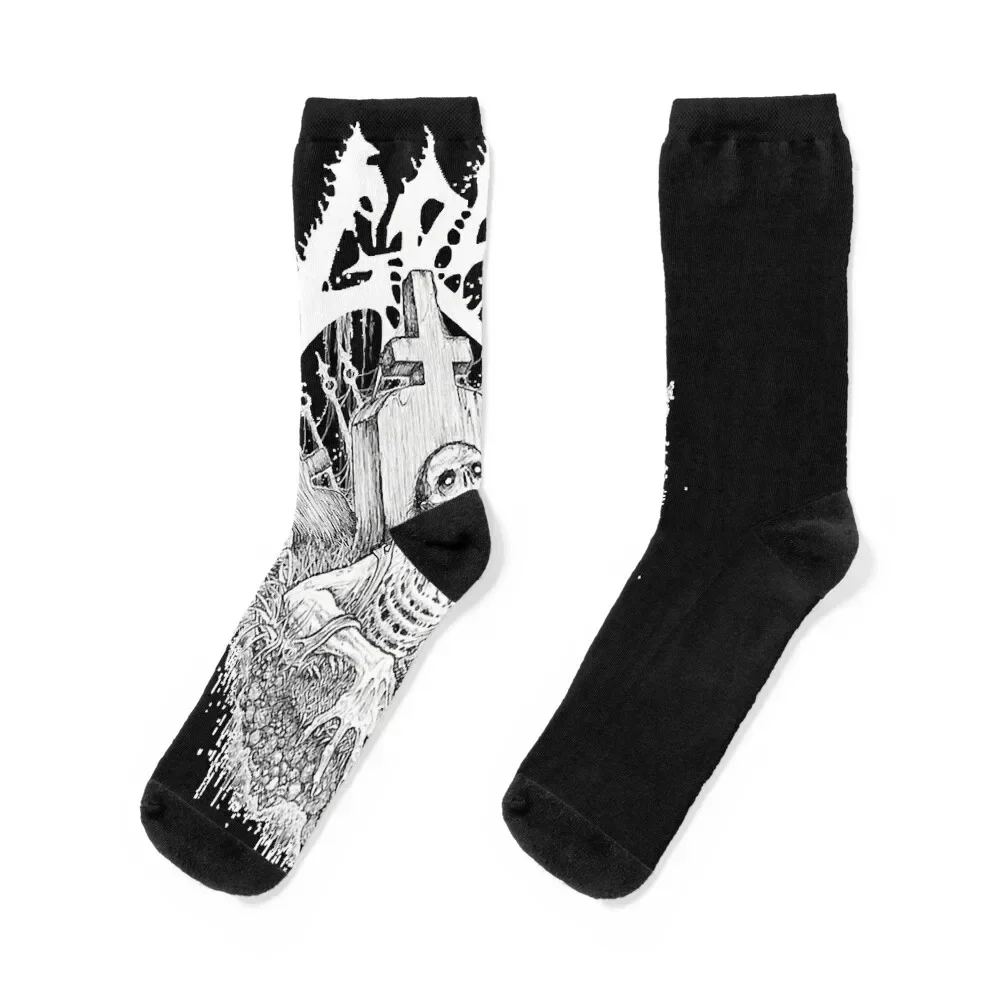 

grave band metal grave digger grave band rock Classic T-Shirt Socks kids Novelties golf Women's Socks Men's