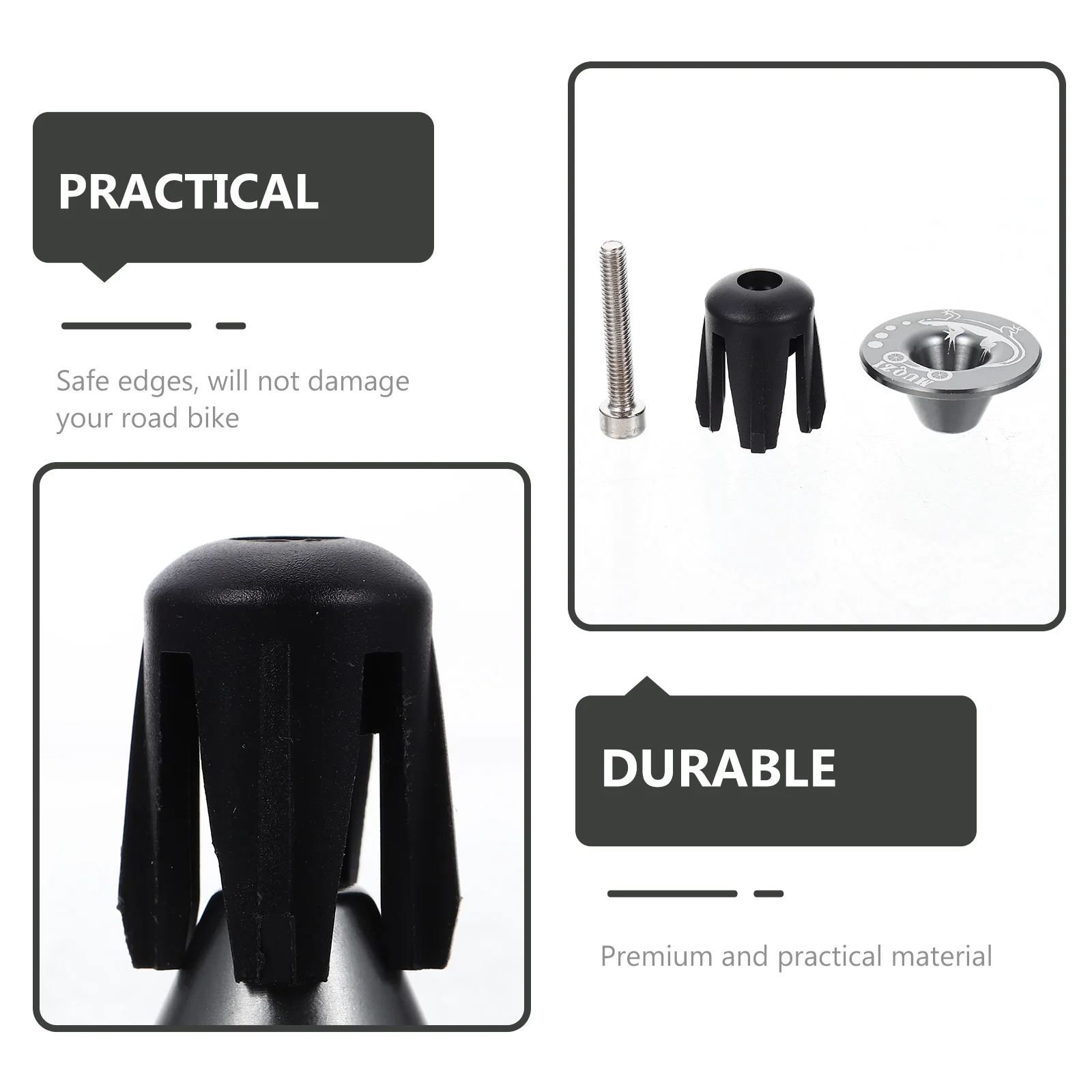 

1 Pair Road Bike Handlebar Plug Aluminium Alloy Bar Ends Replacement Safe Durable Handlebar End Caps For Bicycles Mountain Bike