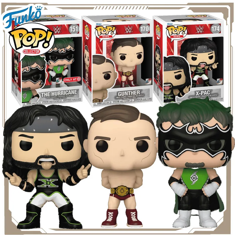 

Funko Pop Original WWE THE HURRICANE GUNTHER X-PAC Action Figure Toys for Boys Girls Kids Christmas Gift Collectible Ornaments