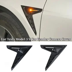 For Tesla Model 3 Y Thunder Fender Flanks Wing Blade Panel Spoiler Cover Car Fender Camera Cover Protective Shell Car Accessory