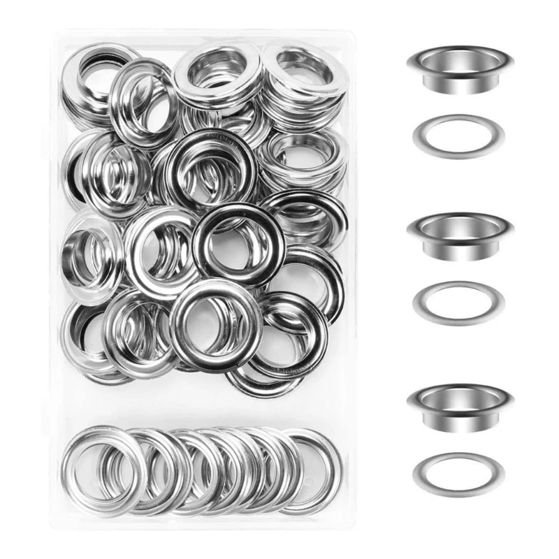 Grommet ชุด 20 มม.ตาไก่โลหะ เครื่องมือสำหรับหนังผ้า Tarp รองเท้าเสื้อผ้า