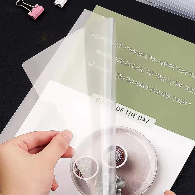 10pcs New L Shape Plastic A4 Transparent Clear File Folders Document Envelope Wallet Files Storage Bag Contract Protective Cover