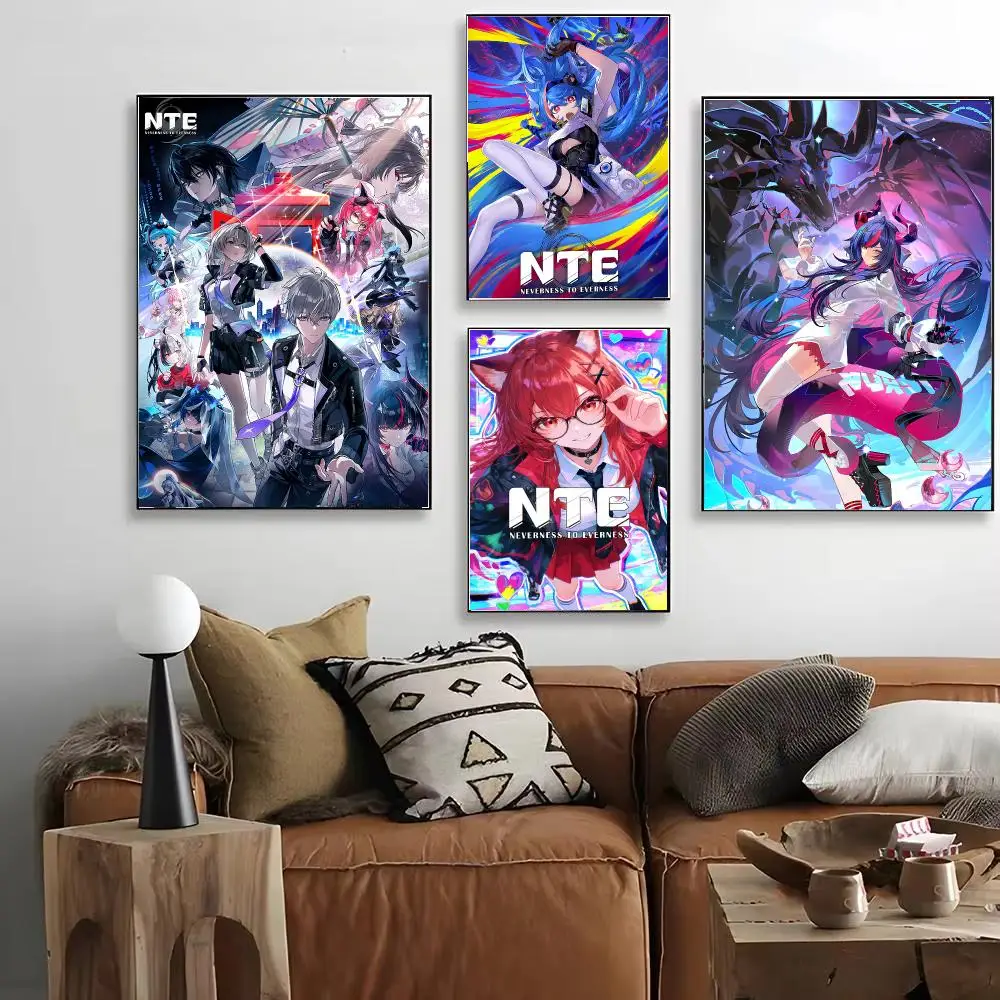 Game NTE N-Neverness to Everness Poster HD Decorative Wall Art for Living Room Bedroom Café Stylish Home Décor Gift