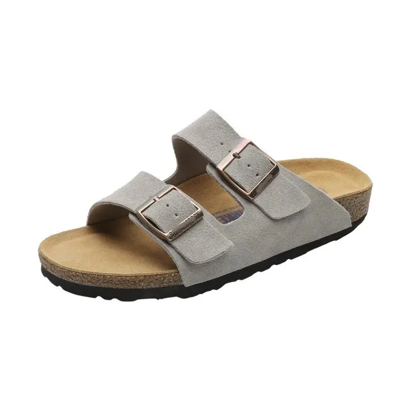 2026 Neue Modische Ledersandalen für Herren und Damen Retro Lässige Komfortable Rutschfeste Strandschuhe für Frühling und Herbst Mode