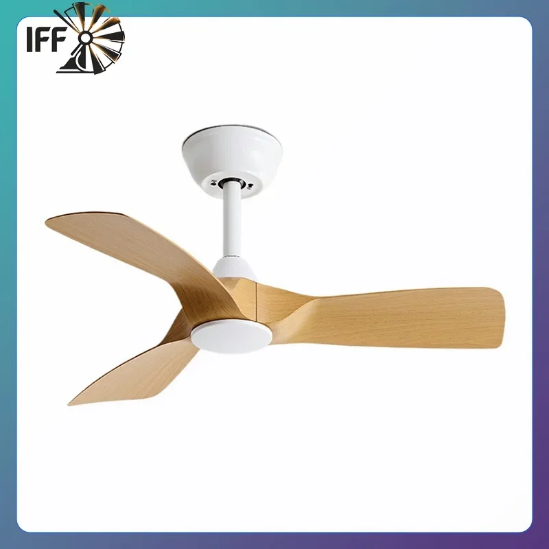 

New 32Inch Low Floor Fan Llights Restaurant Living Room Ceiling Fan Strong Winds and Durable Fan Chandelier 110V 220V