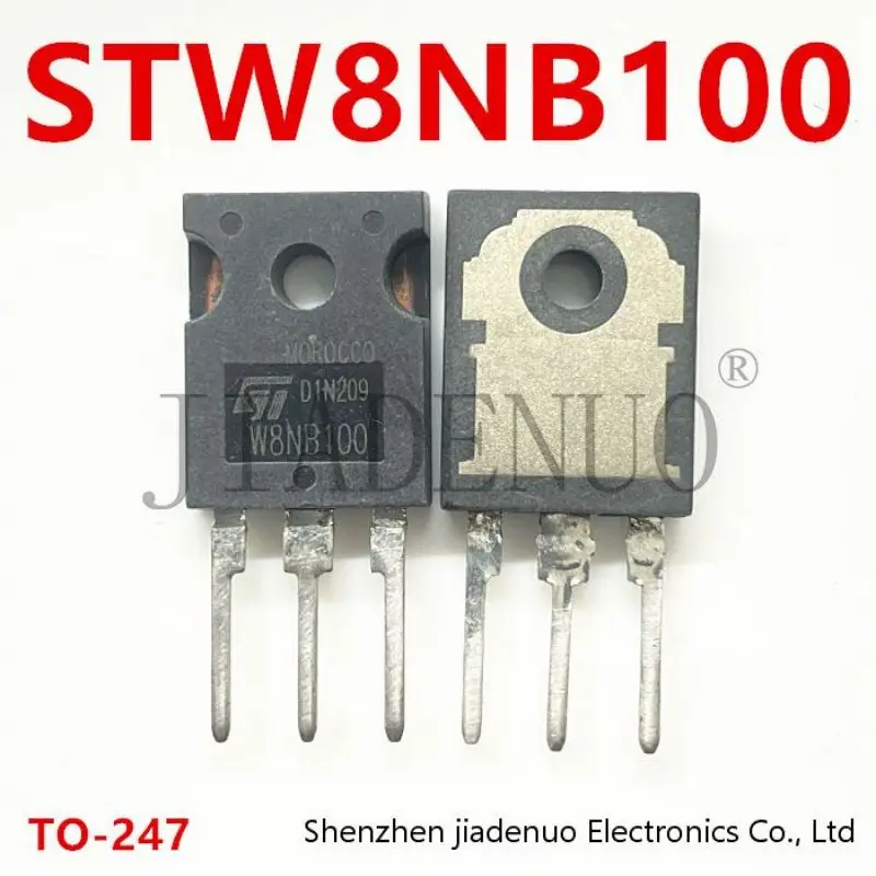 (5-10pcs)100% New W8NB100 STW8NB100 TO-3P MOS FET chipset