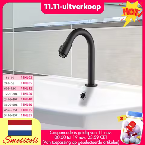 Washbasin Sink Cold Water Faucet Only Single Hole Deck Mount Wash Basin Tap Matte Black For Bathroom Bath