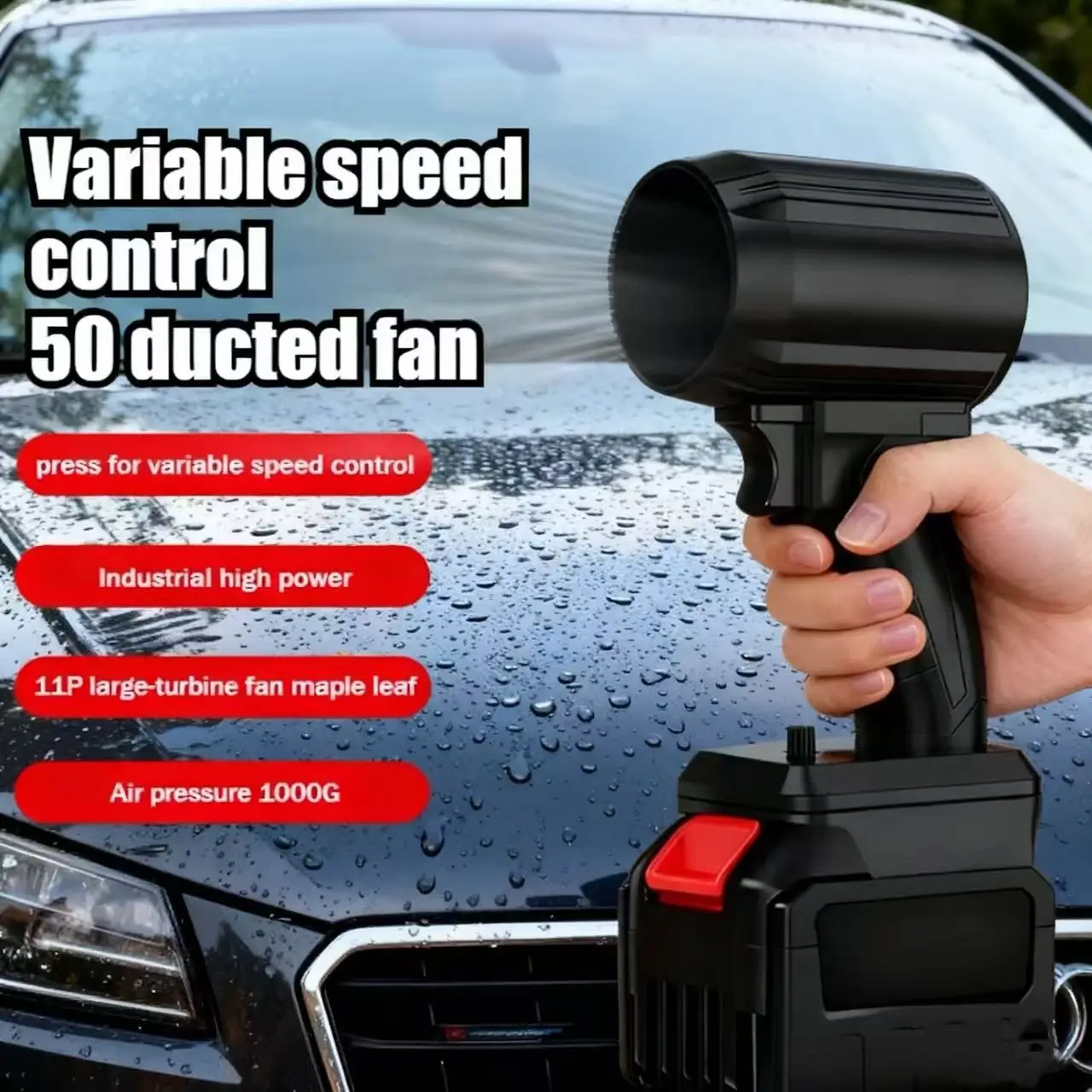 

Для Milwaukee Fan Turbojet Xl 260000RMP Violent Blower Третий турбинный вентилятор Струйный вентилятор Сильный вентилятор Ручной скорости ветра 340 м/с T