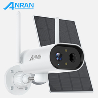 ANRAN 1296P Solar Battery Camera 180° Rotation WiFi Security Surveillance Two Way Audio Outdoor Wireless PIR Humanoid Detection