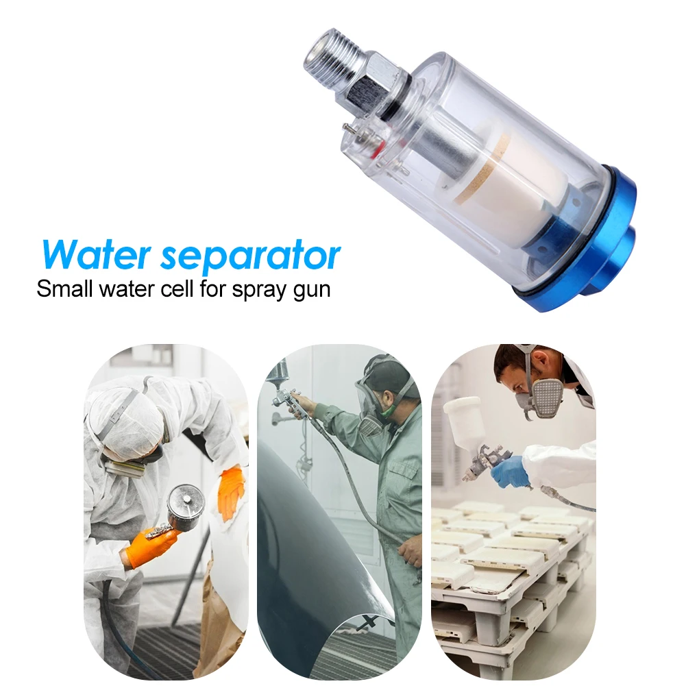1/4 inch Water Oil Separator Inline for Compressor Air Spray Paint Gun Filter