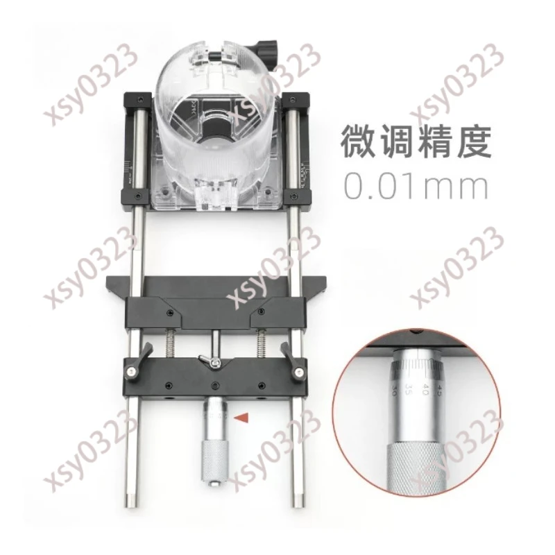 65mm Trimmer Milling Bracket, Router Edge Guide Jig for Circle Cutting and Woodworking Positioning