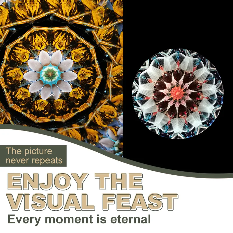 Morlens Journey Series Kaleidoscope For Adults,5.5” Handmade Stainless Steel,Replaceable Core Box,Gift Box, Birthday Gift