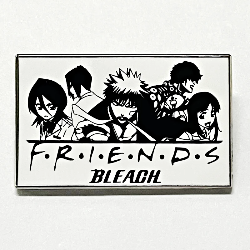 Friends bleach anime manga characters badge enamel pin Jewelry Accessories