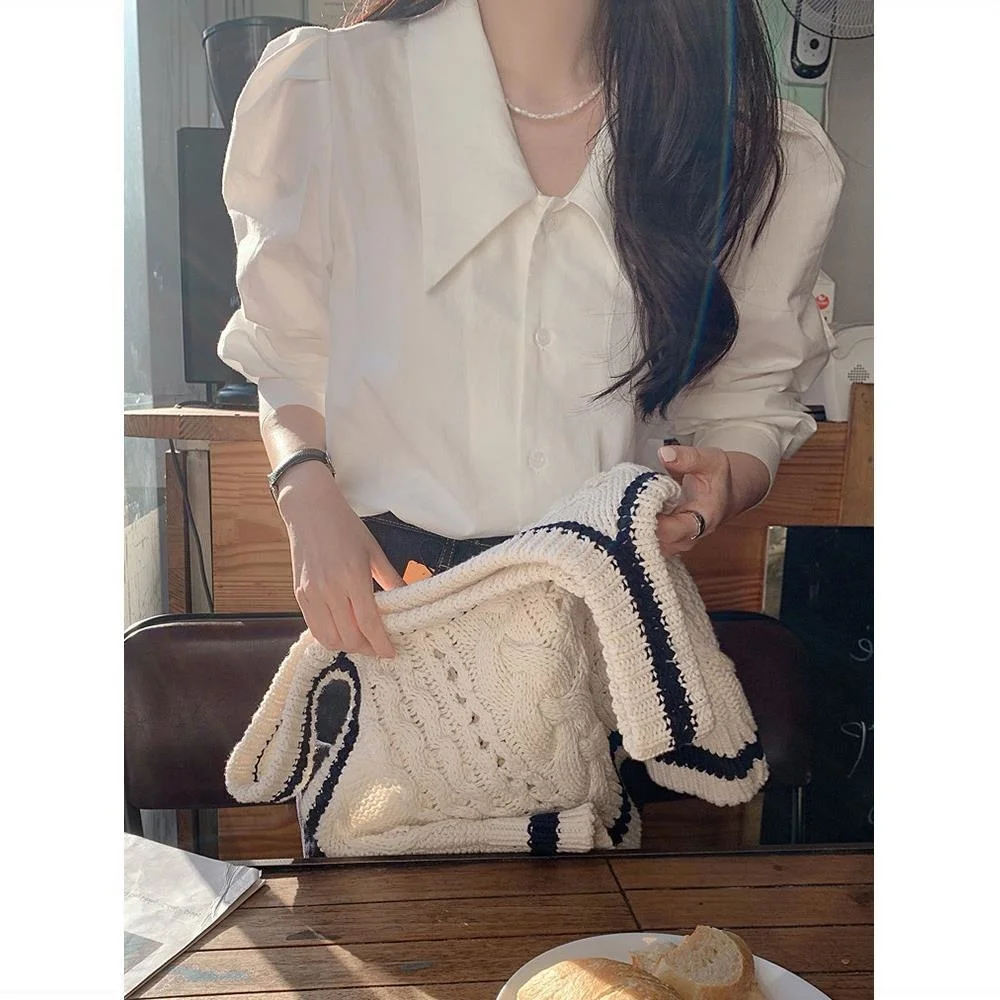 Shirt Women's Design Sleeve Vintage Clothes for Women Tops Shirts Blouses