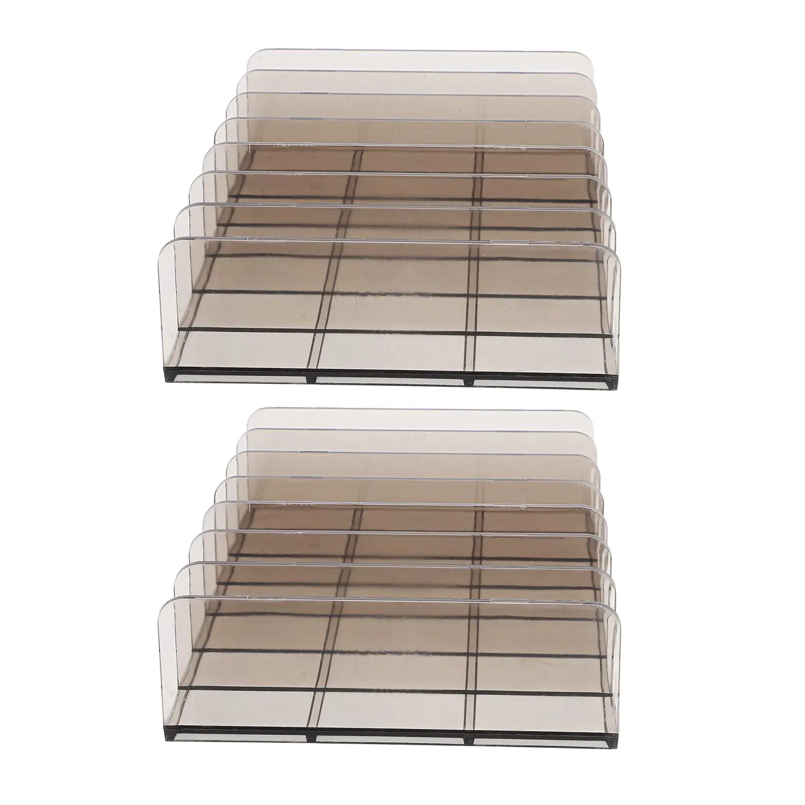

2 Pcs Storage Box Large Clear Money Tray Replacement Money Storage Box Acrylic Cash Holder Coin Compartments Desktop Organizer