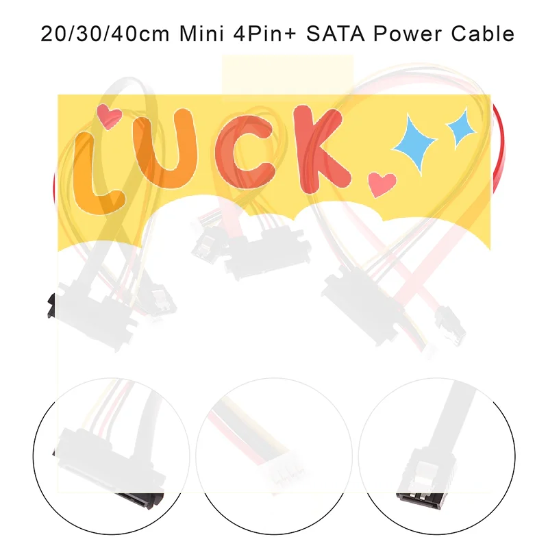 

20/30/40cm Mini 4Pin+ SATA Power Cable 22(15+7)Pin to PH2.0/3.0 Hard Disk Optical Drive Data Cable Power Supply Cable