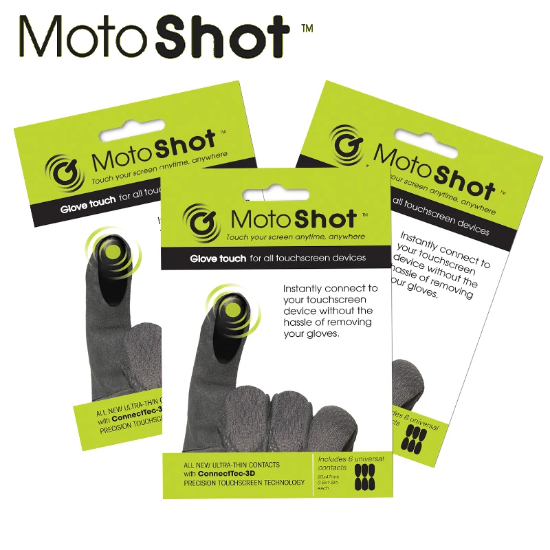 Motoshot Conductive Touch Screen Stickers for Gloves 1Pack（6PCS）