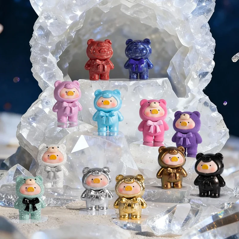 

Lulu The Piggy Teddy Mini Ore Collection Station Series Blind Bag Blind Box Kawaii Trendy Doll Mystery Collection Ornament Gifts