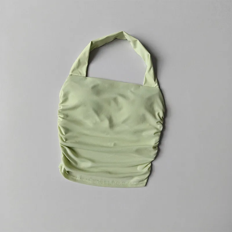 Sommerliche Sportunterwäsche für Damen, Netzstoff, schöner Rückenausschnitt, Yoga-Set, Weste, feste Brustpolster, Sportunterwäsche mit Halsband, Pilates-Fitness-BH – Detail 2