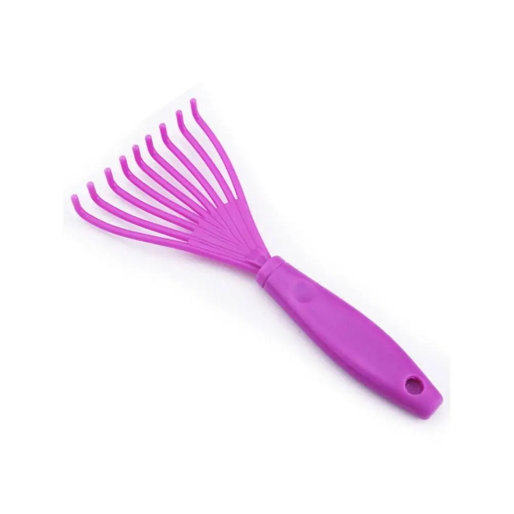 Brosse à cheveux en forme de L avec poignée en plastique, peigne intégré, nettoyeur de cheveux, griffe de livres, outils de brosse, accessoires de beauté, 1PC, L8W9