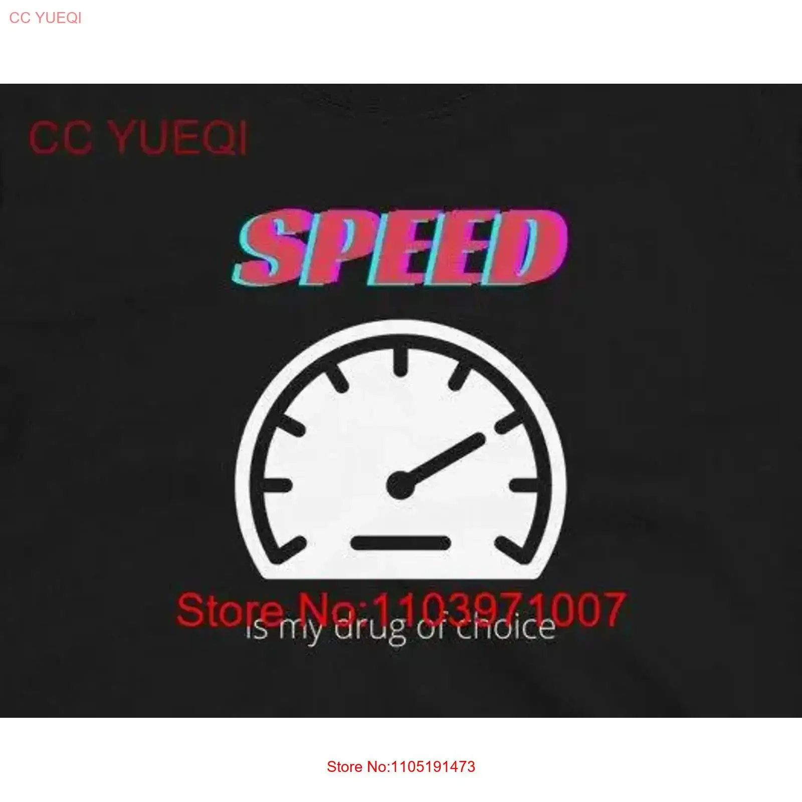 تي شيرت Speed Is My Drug of Choice المضحك لسباق السيارات ونمط الحياة السريع والإدمان الفكاهة تي شيرت عتيق مغسول وممتد