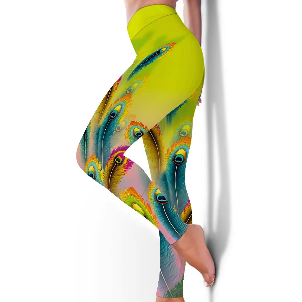 New 3D Fashion Butterfly Pattern Printed Women's Yoga Pants Autumn And Winter High Waist Legging Push Up Sport Training Pants