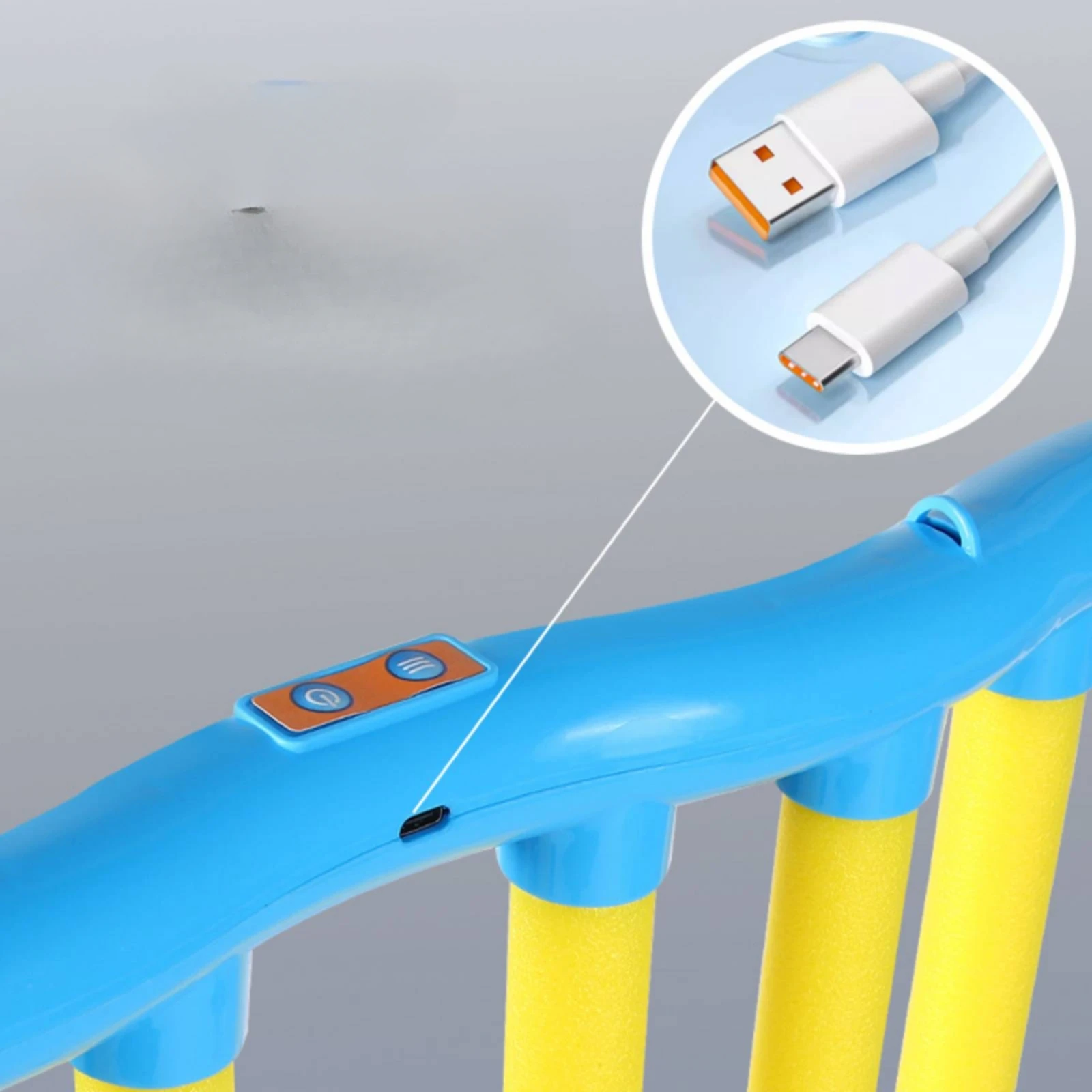 Catch the Stick Game USB Rechargeable Reaction Training Toy Hanging Toy with Foam Rods Sensory for Children, Home, Playroom