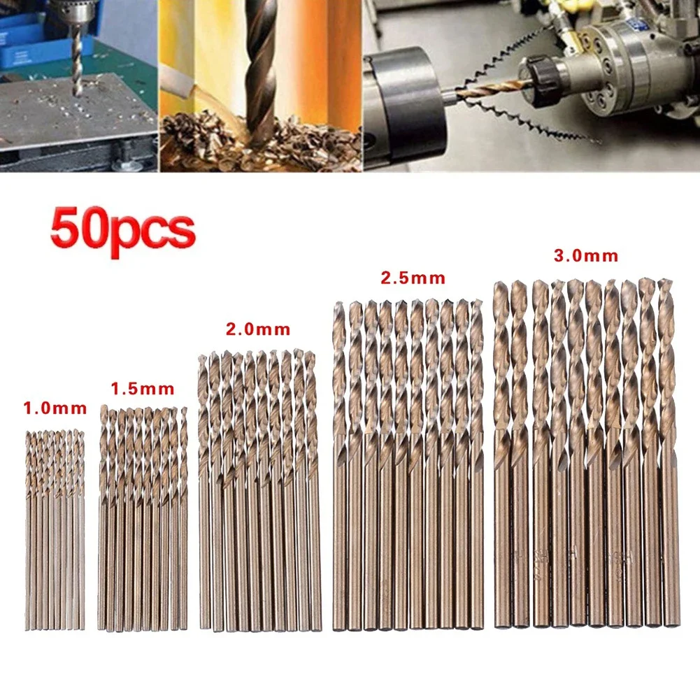 

Practical 100% Brand New High Quality Useful Drill Bit Auger Set 135 Degree 50pcs Drill Bits For Stainless Steel