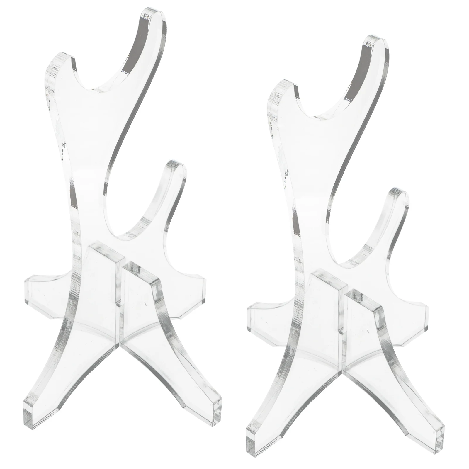 

Acrylic Flute Stand Transparent Double Layer Holder Multi-Tier Display Rack Vertical Desktop Storage For Bamboo Recorder