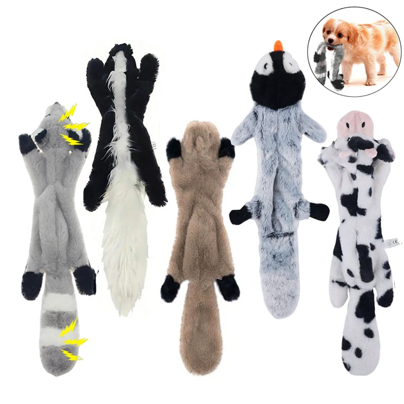 Dog Toys Plush Sounding Animal Holster Toys Pet Toys Chewing Teething Toys Bite Resistant Vocal Pet Products