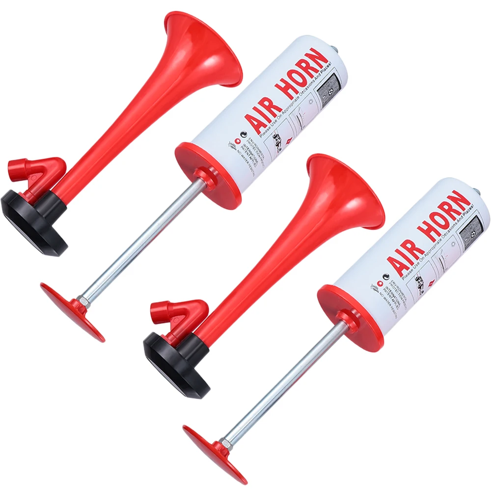 2 Stück Air Horn Cheer Party Handheld Hörner für Sportspiele Event Fans Helle Farbgrafiken Tragbare Jubel