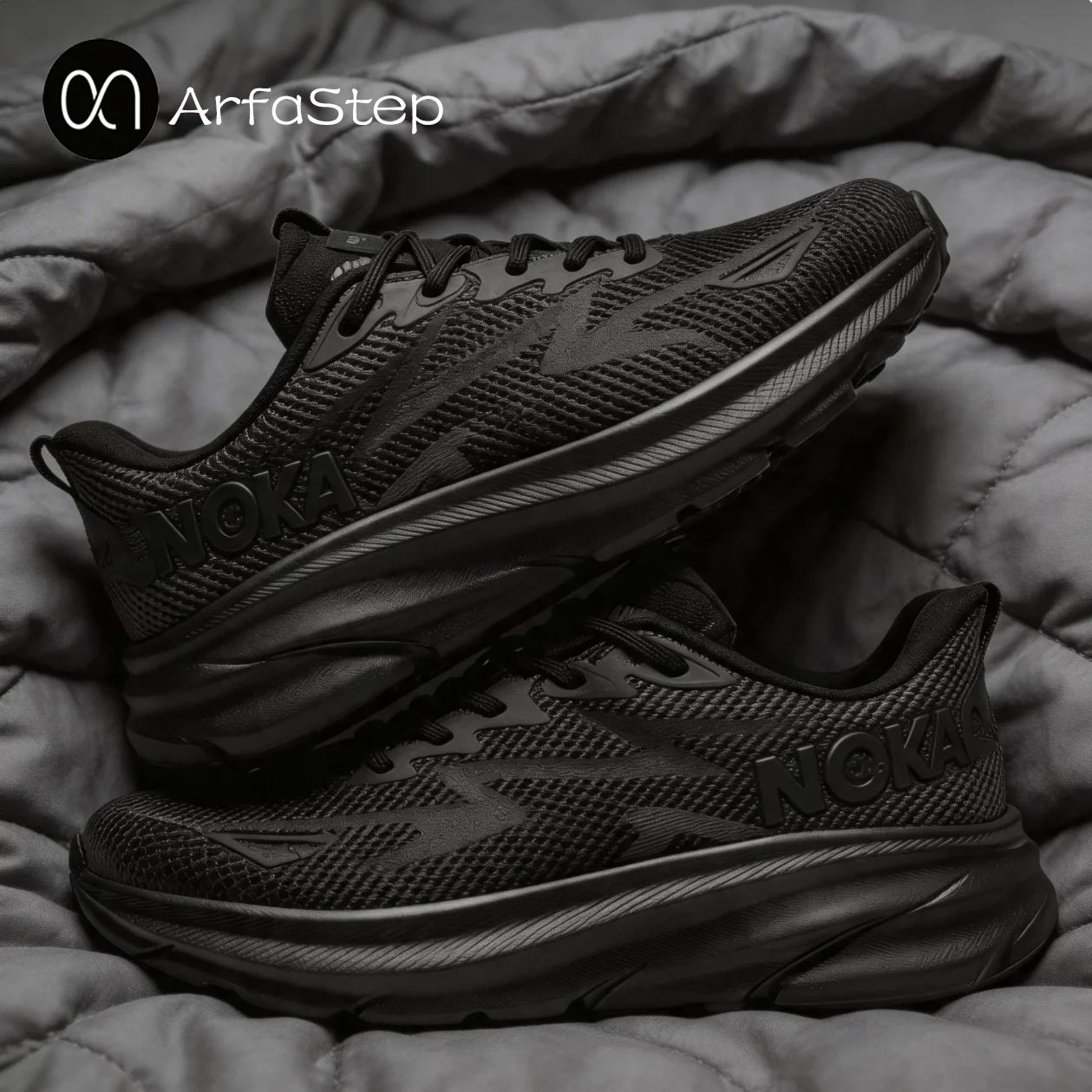 

ArfaStep Cushioning Running Shoes for Men Suitable Heavy Runners Lace Up Sports Women Non-slip Outdoor Athletic Male Sneakers