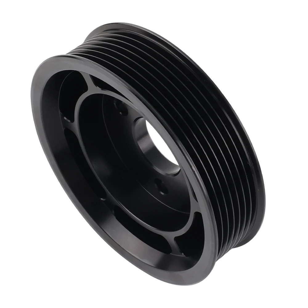 Black Power Steering Aluminium Pulley 32427553955 For BMW E82 E88 135i E90 E91 E92 E93 335i 335xi N54 Belts Pulleys Engine Parts view 5