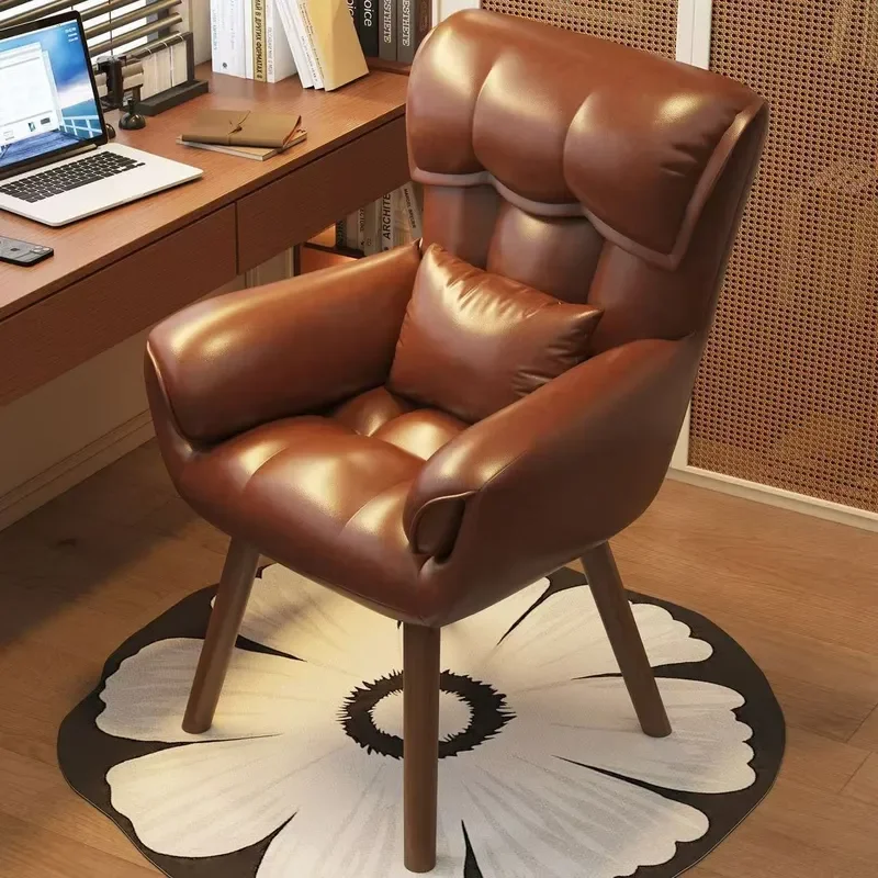 for Makeup Chair Solid Wood Rotating Manicure Chair Household Backrest Computer Chair Light Luxury Senior Girls Bedroom