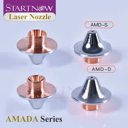 Startnow AMADA Laser Carbon Steel Cutting Nozzle For Fiber Metal Cutting Machine Head Chrome-plating Single Double Layer Dia.25