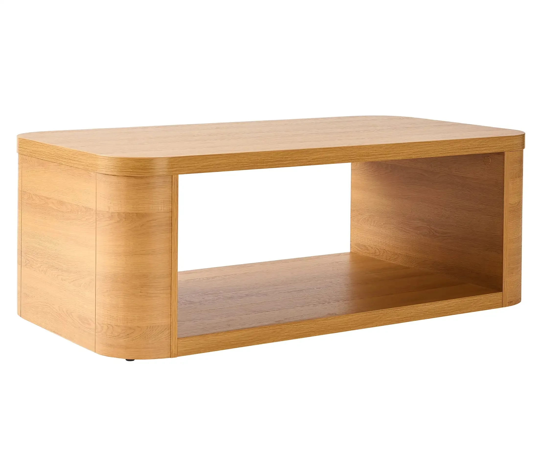 Juliet Couchtisch, helles Honig-Finish/Walnuss/Schwarz