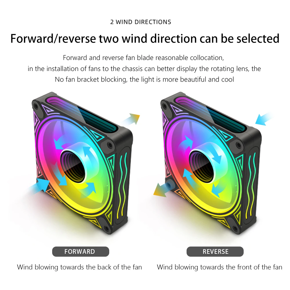 Кулер COOLMOON для ПК, 120 мм, 5 В, 3 контакта