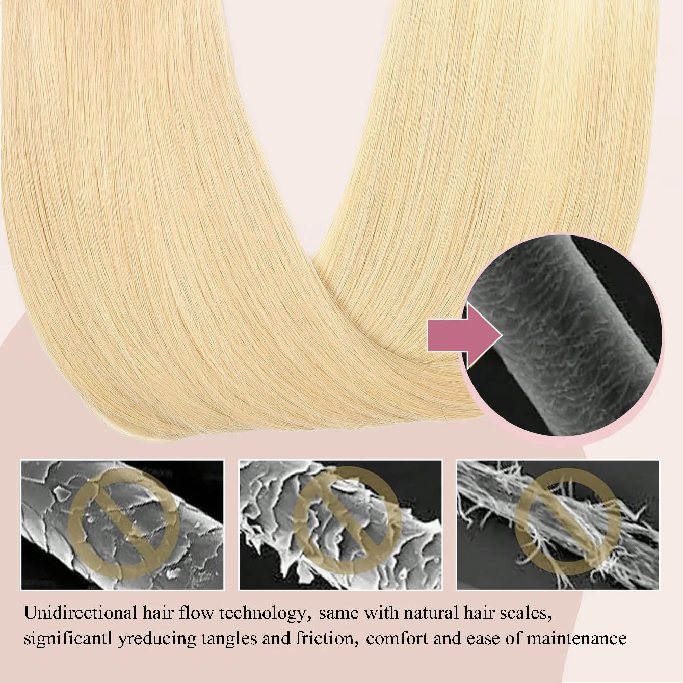 وصلات شعر بمشبك PU بدون خياطة، شعر بشري # 60 مشبك شعر بشري مفرود أشقر بلاتيني في وصلات الشعر للنساء 7 قطع #6