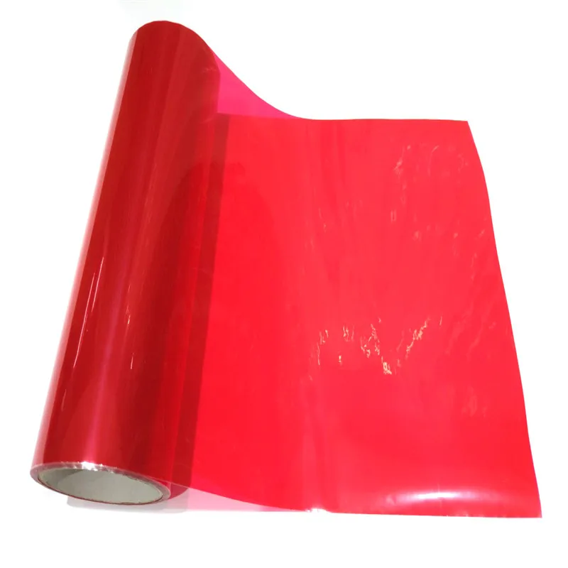 Red Car Light Headlight Taillight Tint Vinyl Film Sticker Sheet Fog Light Rear Lamp Matt Smoke Film 60/150cmx30CM