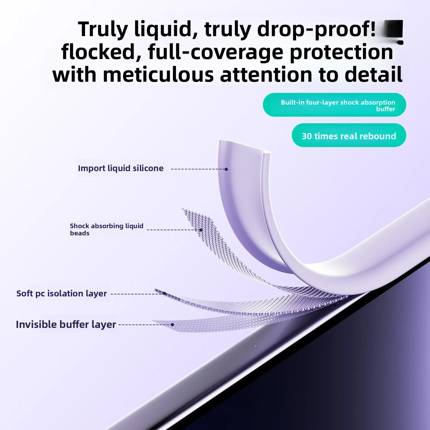 Etui na OPPO Find X9 Pro Magnetyczne Kolorowe Silikonowe z Płynnym Wypełnieniem Antypoślizgowe Ochronne na OPPO Find X9 Pro Odporne na Wstrząsy — zdjęcie produktu 4